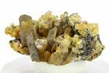 Gemmy Heliodor Crystals w/ Smoky Quartz - Namibia #281664-1